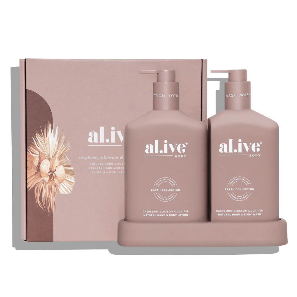 Raspberry Blossom & Juniper - Wash & Lotion Duo