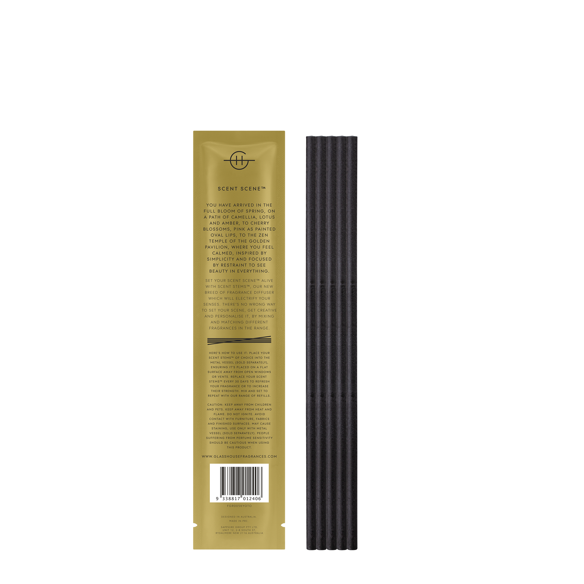 KYOTO IN BLOOM - 5 Replacement Scent Stems