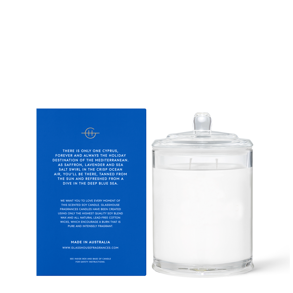 380g DIVING INTO CYPRUS Candle
