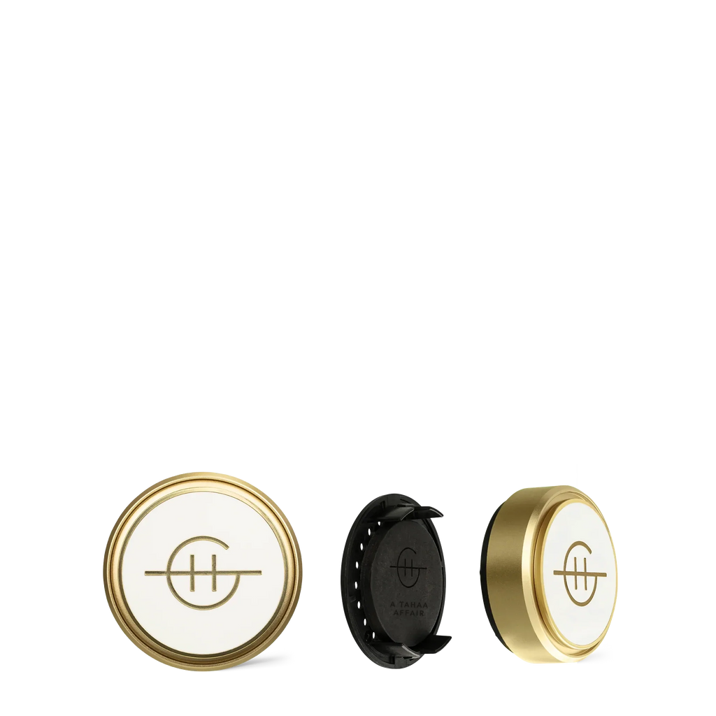 Gold Car Diffuser - Scent Disk A TAHAA AFFAIR