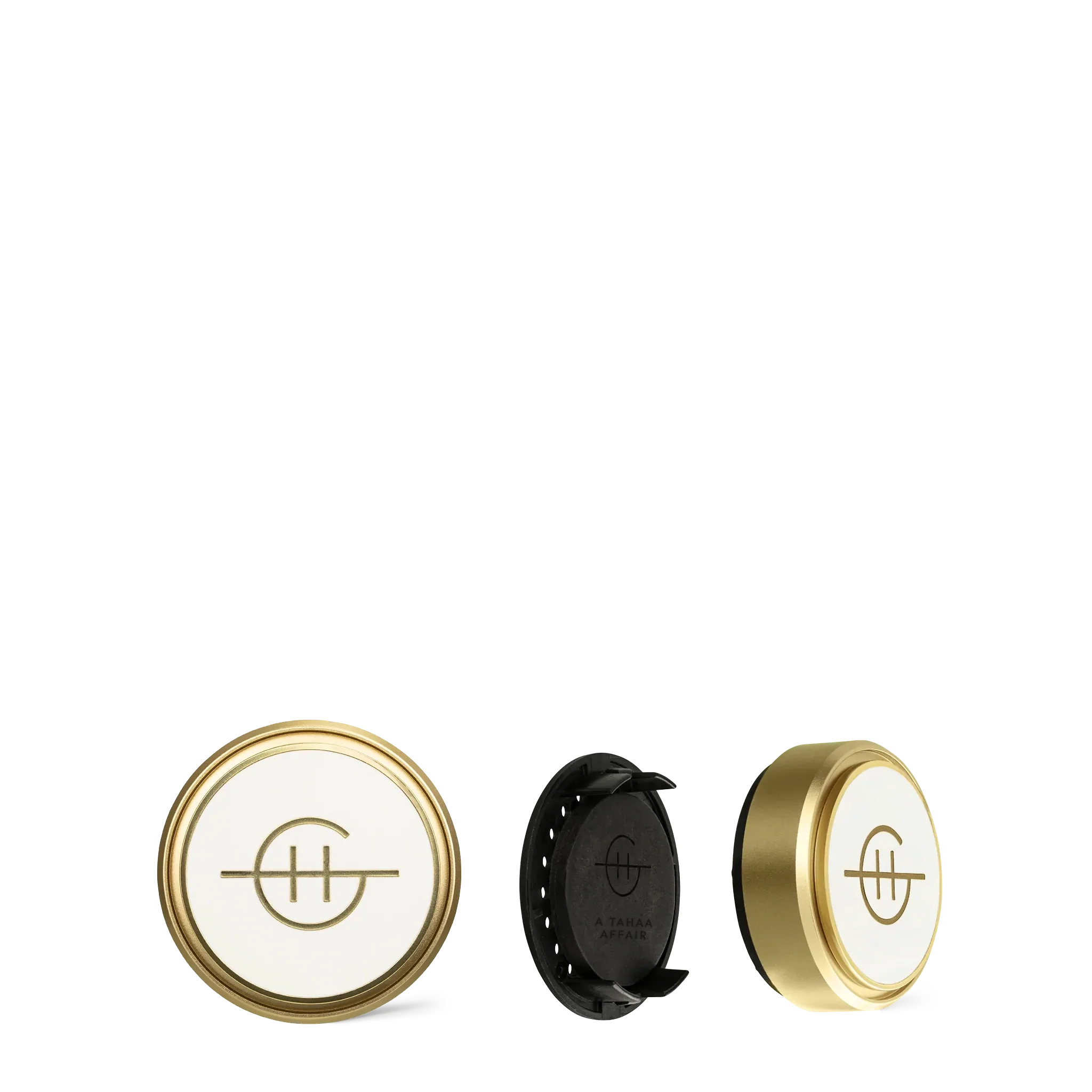 Gold Car Diffuser - Scent Disk A TAHAA AFFAIR