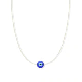 Evil Eye Protection Necklace - Sterling Silver