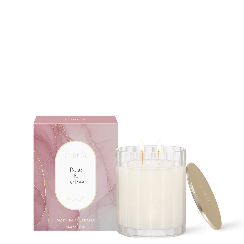 350g Candle - ROSE & LYCHEE