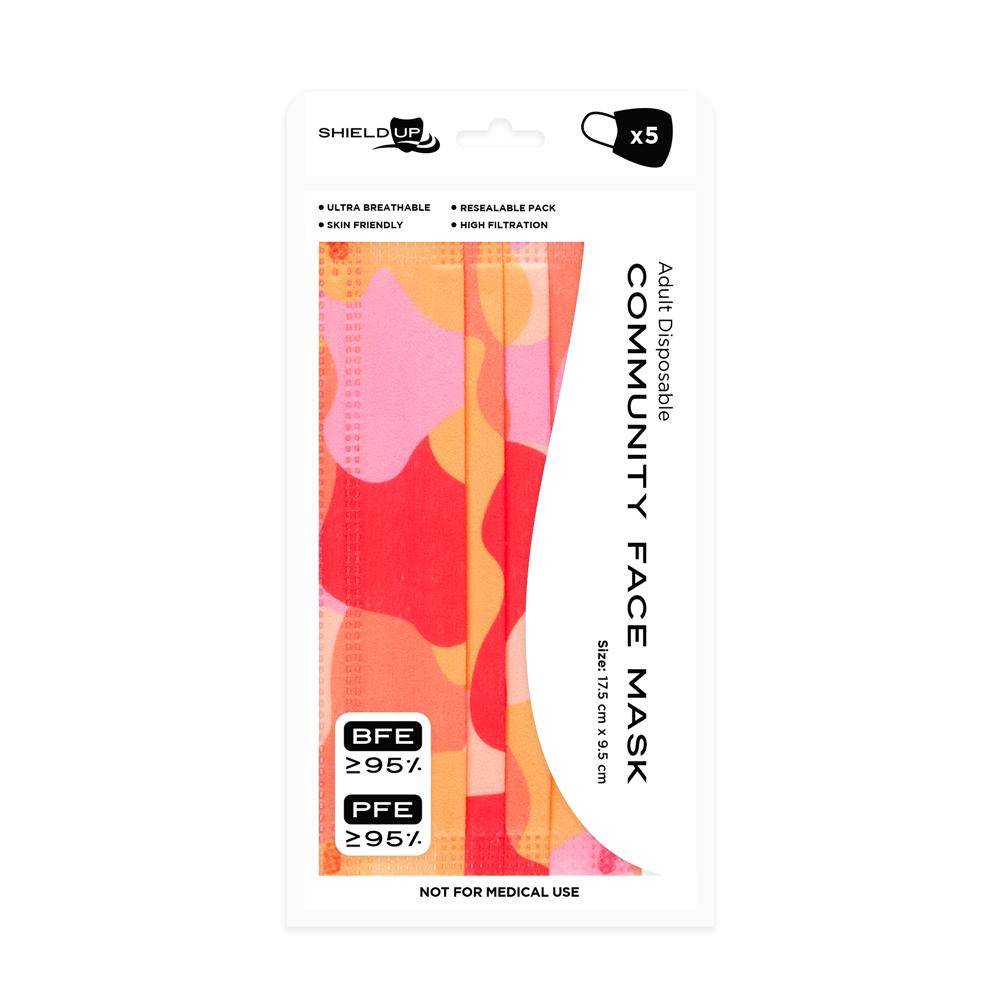 Sunset Disposable Face Mask 5 Pack
