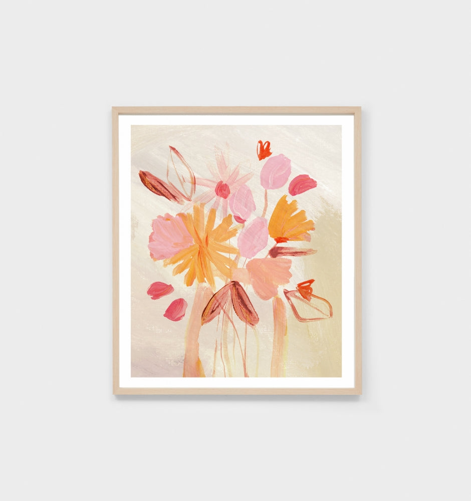 Watercolour Blooms Pink
